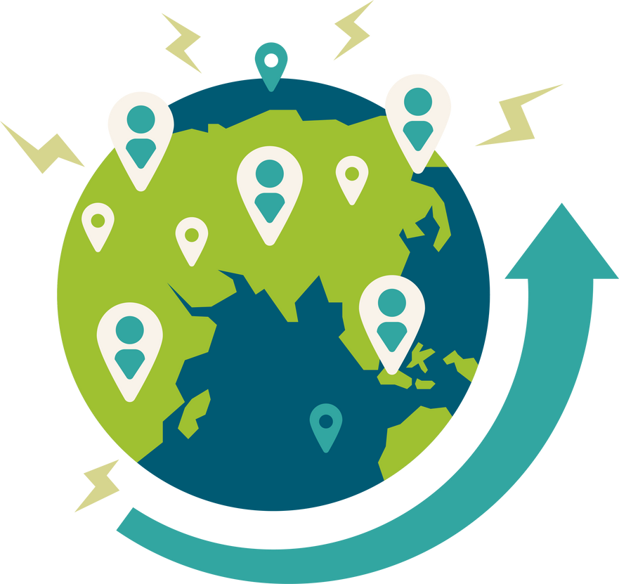 Overpopulated World Illustration