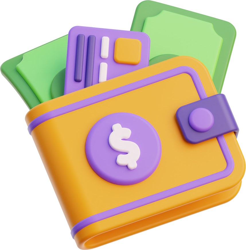 Wallet 3D Illustration
